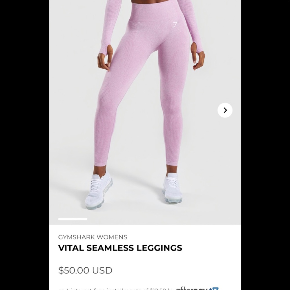 Gymshark pink workout set